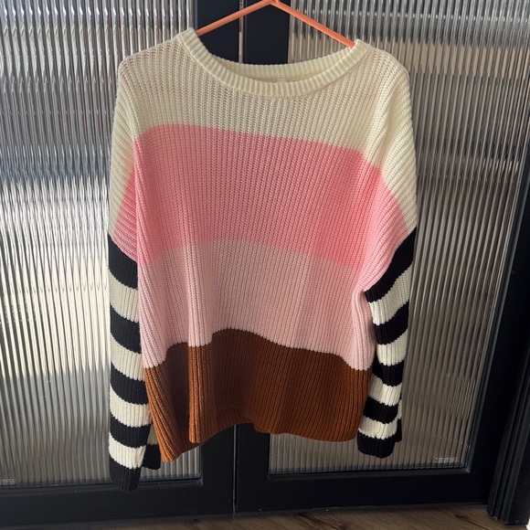 VICI Colorful Striped Women's Sweater - Picture 3 of 5